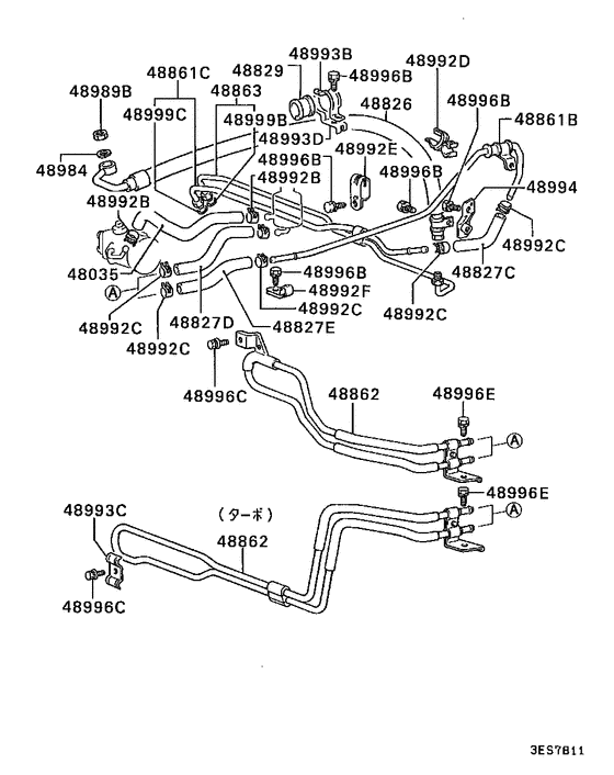 Power steering oil line
