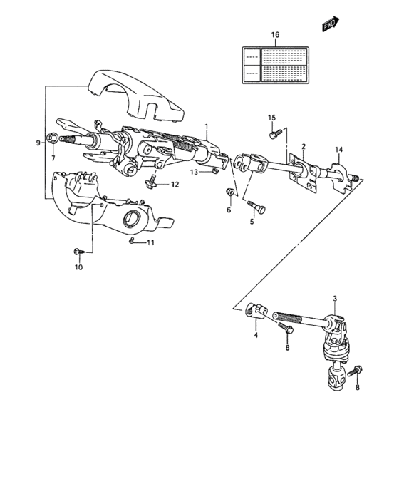 Steering column