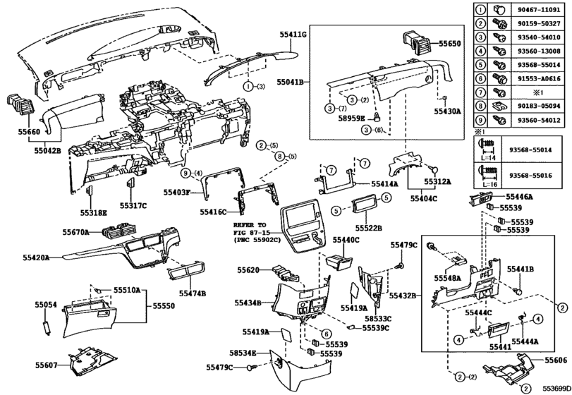 Instrument Panel & Glove Compartment