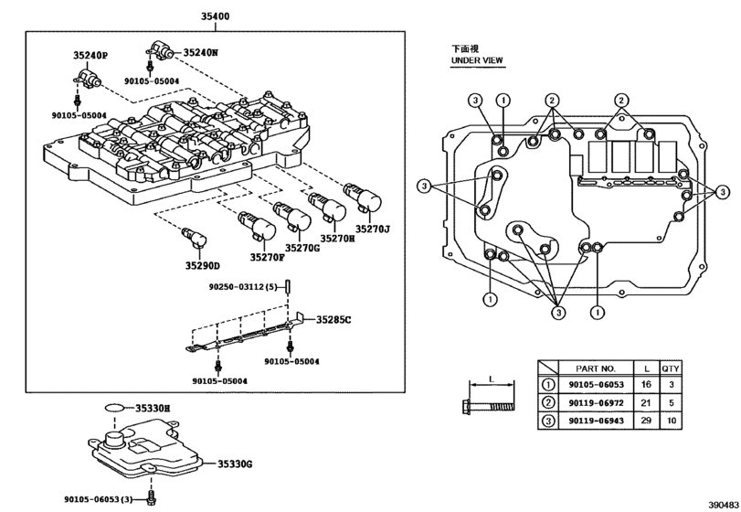 Valve Body & Oil Strainer (Hv Or Fcv)