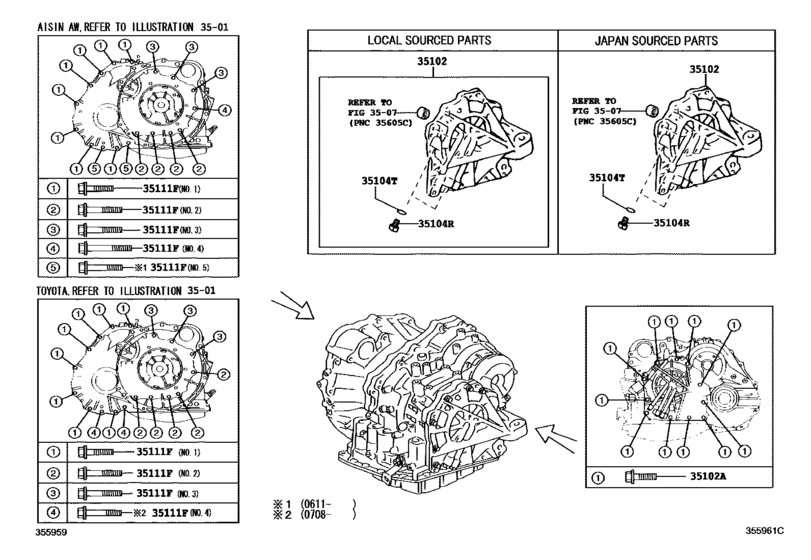 Transmission Case & Oil Pan (Atm)