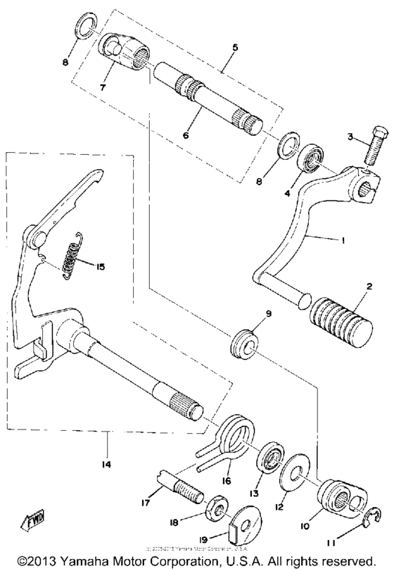 Shift shaft