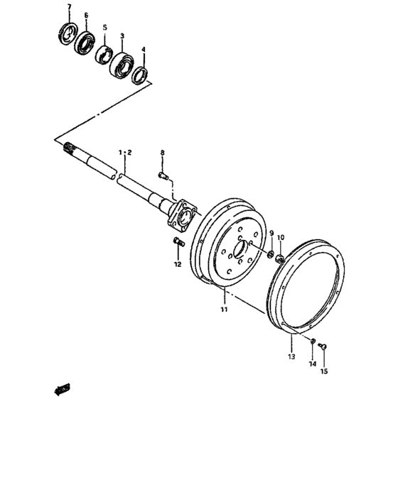 Rear axle