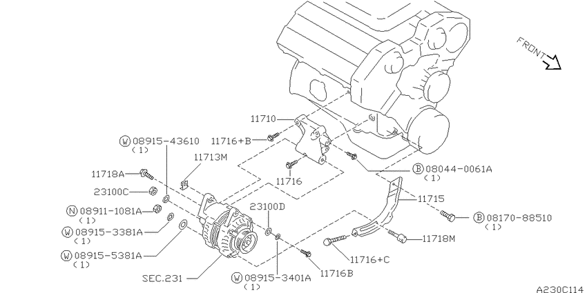 Alternator fitting