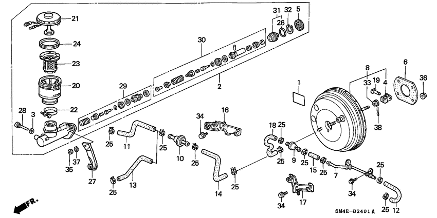 Brake master cylinder/ master power