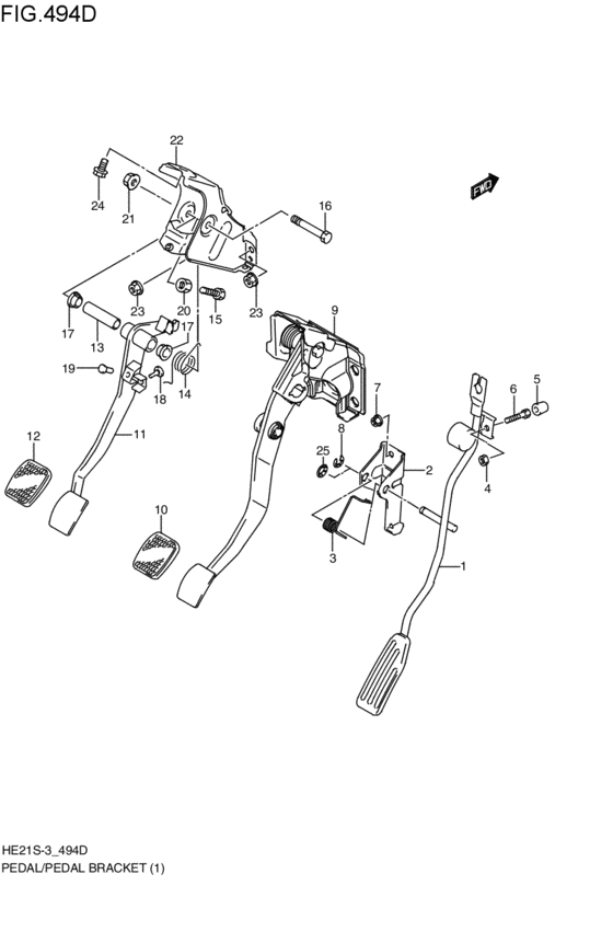 pedal / pedal bracket