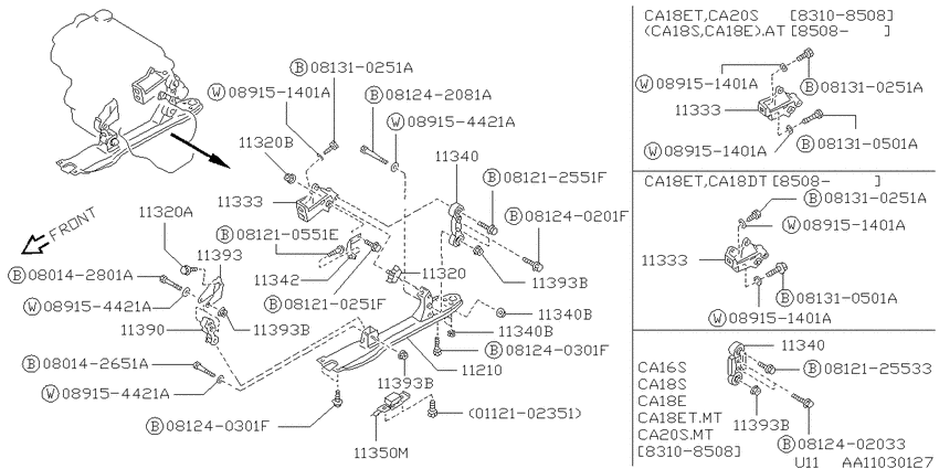 engine & transmission mounting