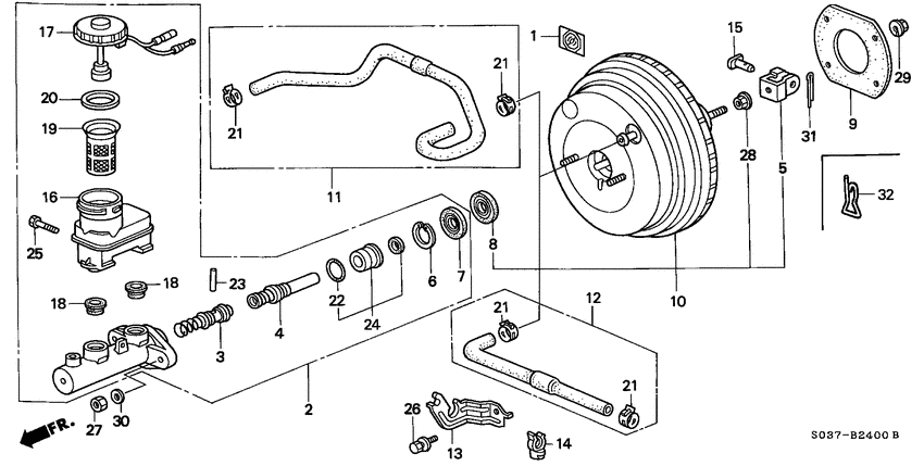 Brake master cylinder/ master power