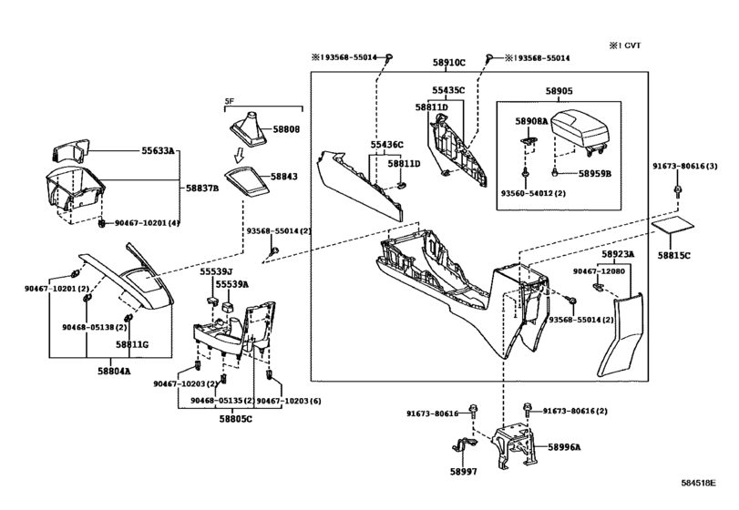 Console Box & Bracket