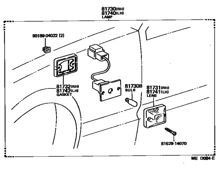 Side Turn Signal Lamp & Outer Mirror Lamp