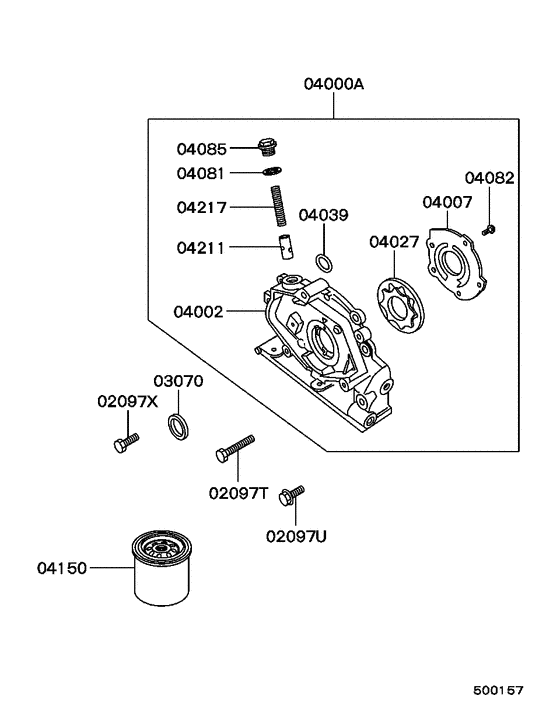 Oil pump & oil filter