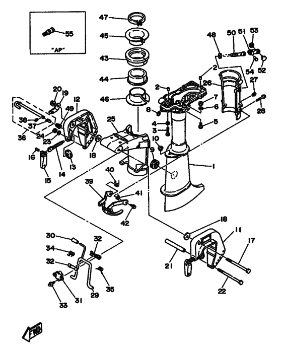 Upper casing & bracket