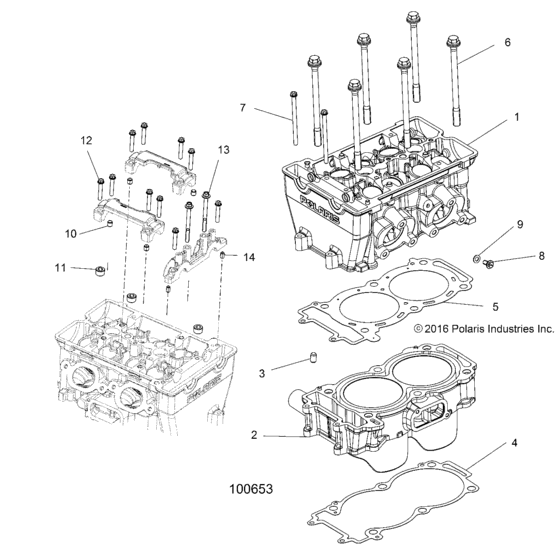 Engine, Cylinder And Head