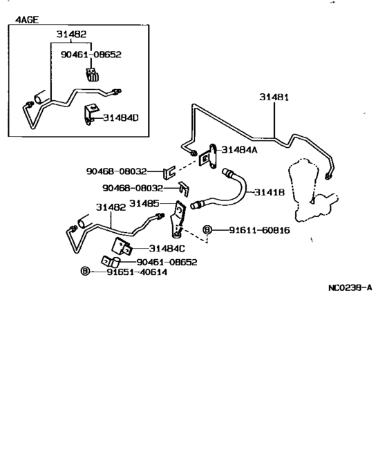 Clutch Pedal & Flexible Hose
