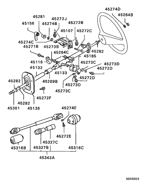 Steering column & cover