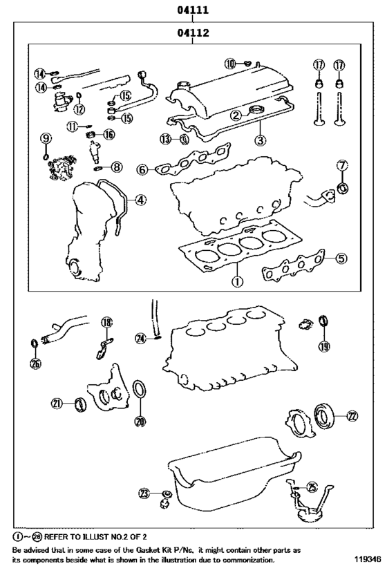 Engine Overhaul Gasket Kit