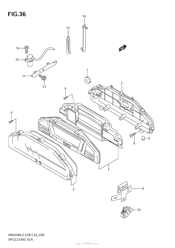Speedometer (An650A L2 E33)