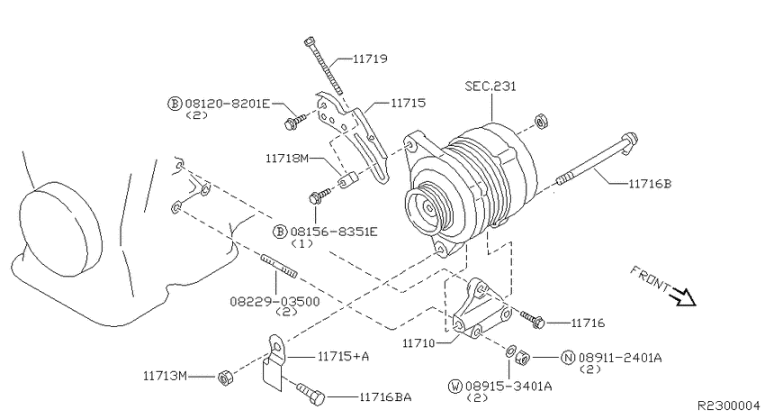Alternator fitting