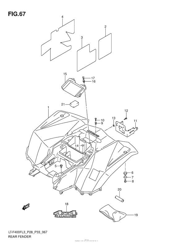 Rear Fender (Lt-F400Fl3 P33)