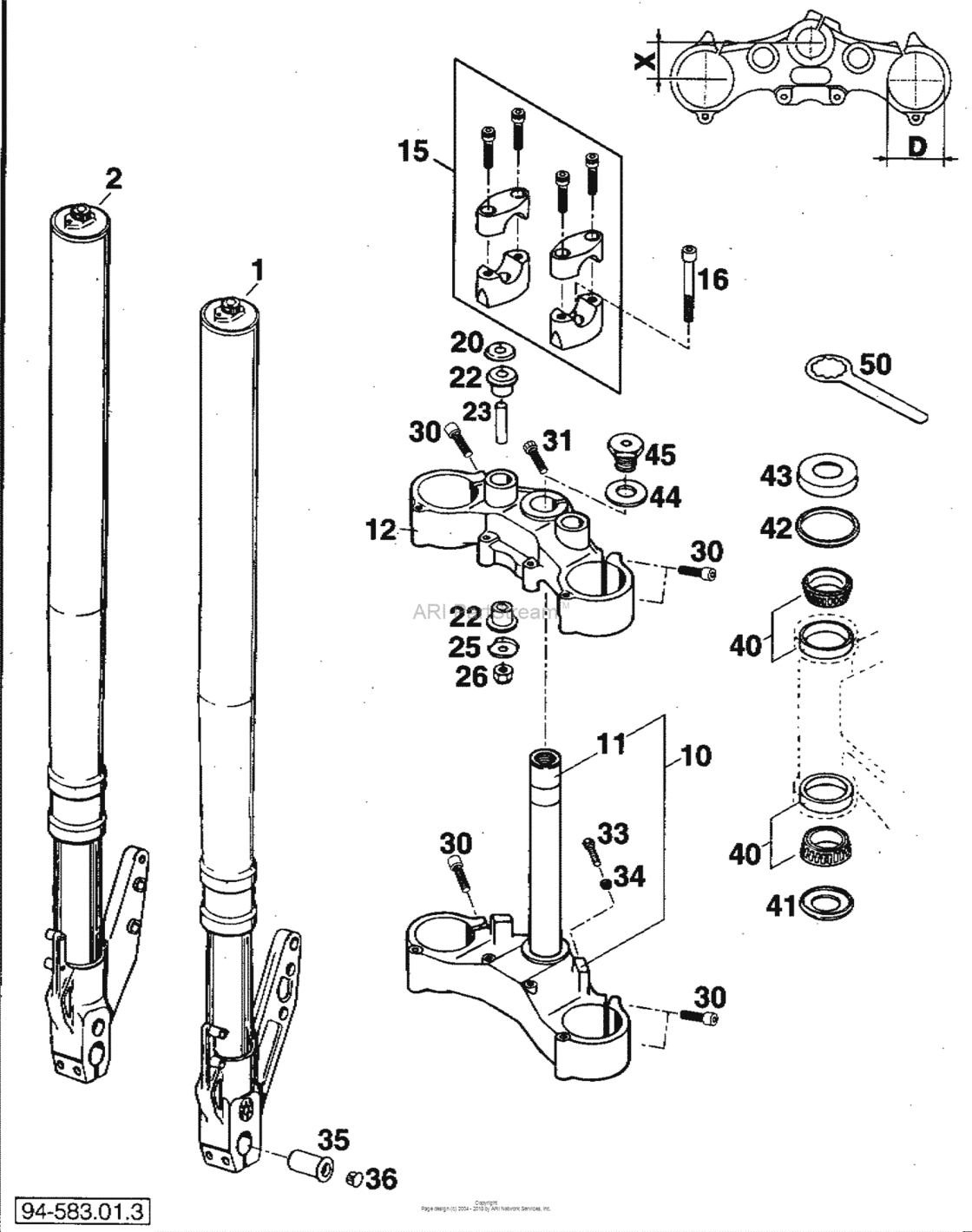 Front Fork White Power