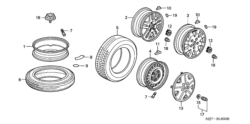 Tire/wheel disks