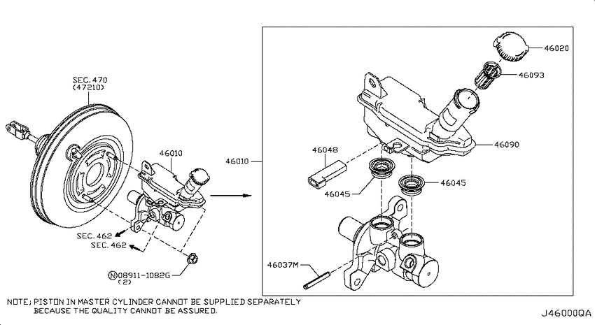 Brake master cylinder