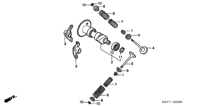 Camshaft/valve