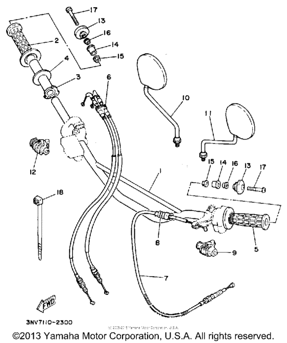 Handlebar-cable