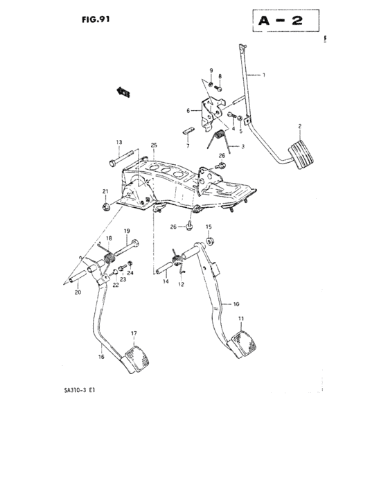 Pedal and pedal bracket