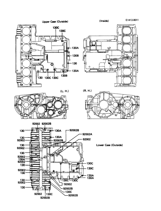 Crankcase bolt pattern