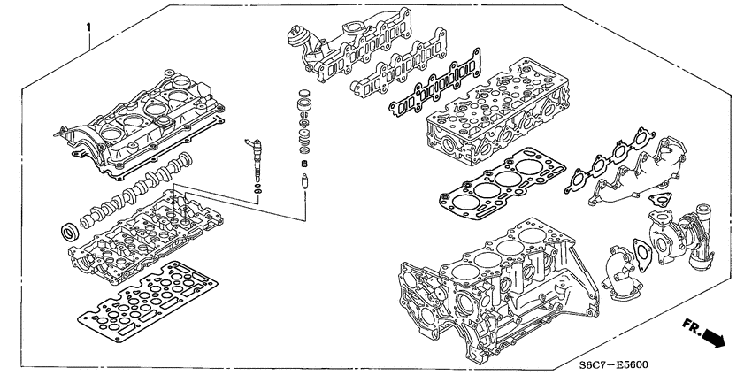 Engine head gasket kit