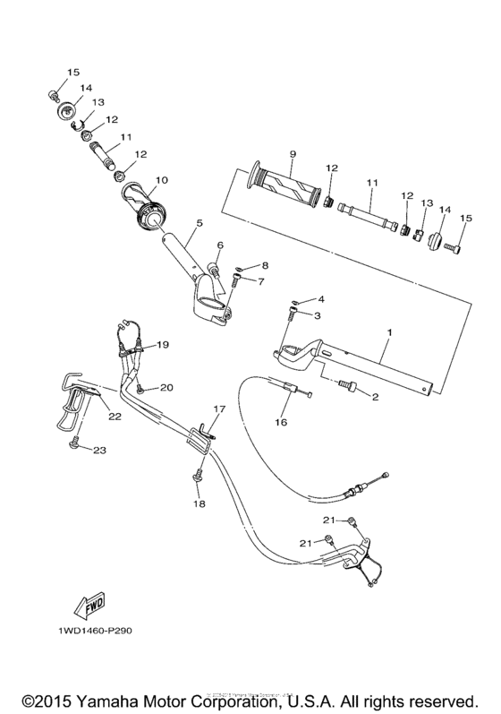 Steering handle & cable