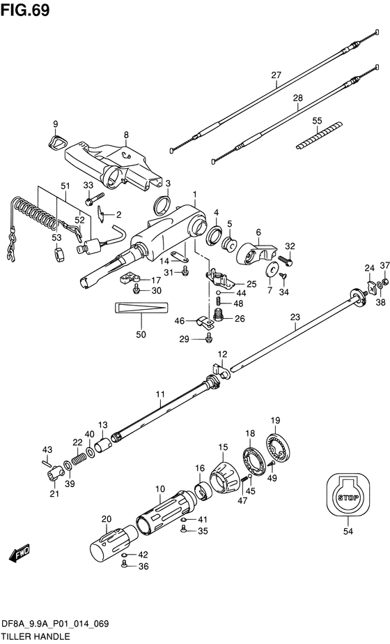 Tiller handle