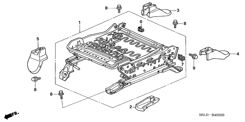 Front seat components