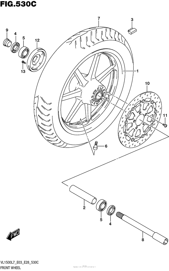 Front Wheel (Vl1500Bl7 E33)