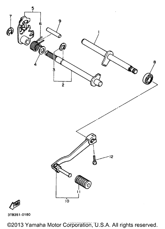 Shift shaft