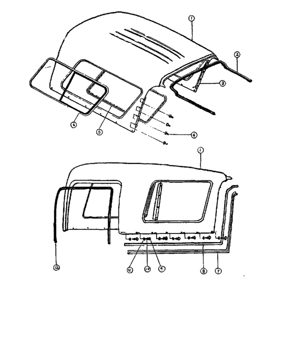 Long body thermoplastic top assy.