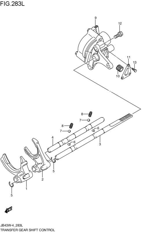 transfer gearlever control