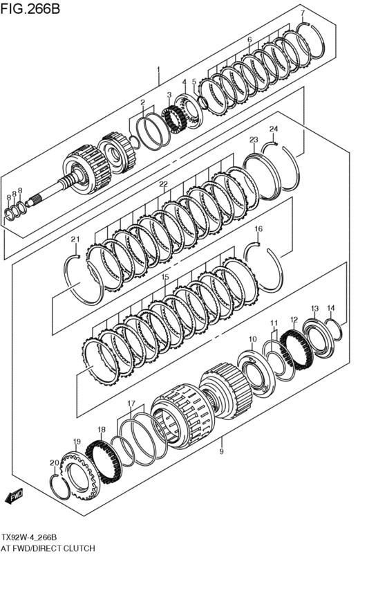 at - forward / direct clutch
