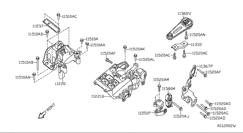 Engine & transmission   mounting