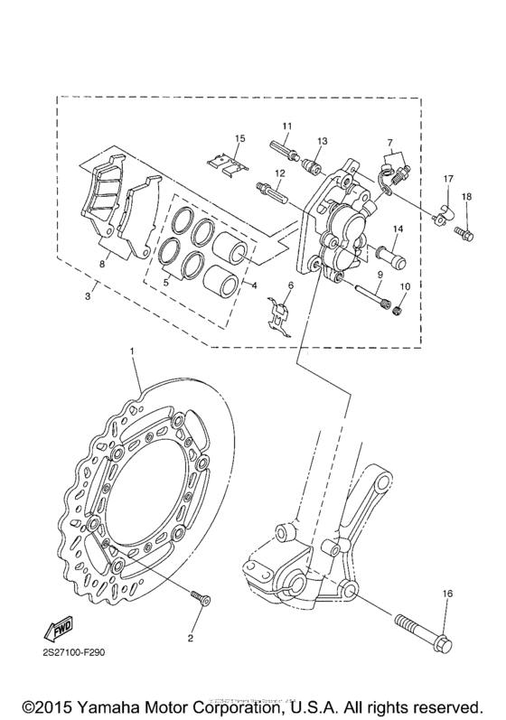 Front brake caliper