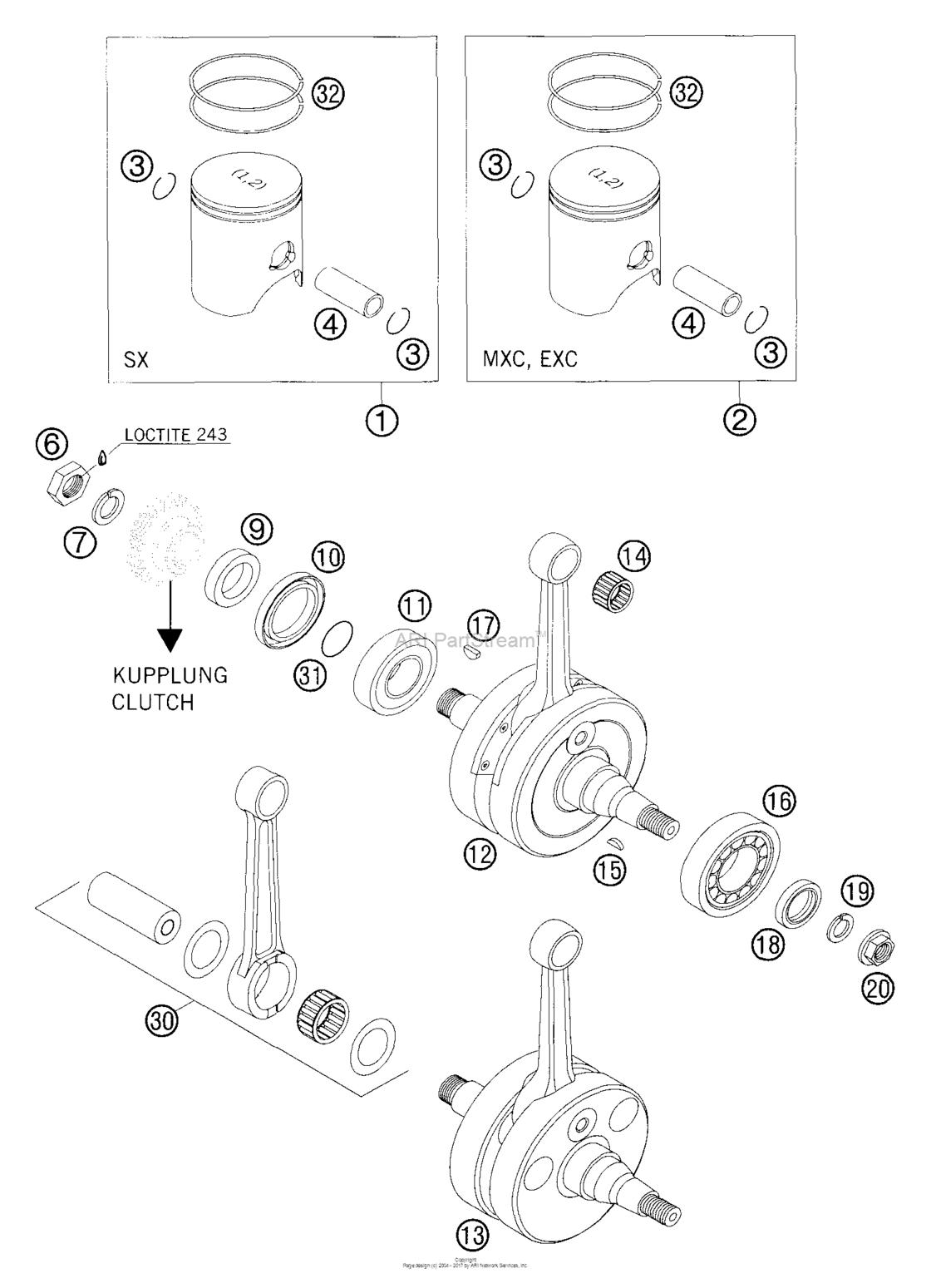 Crankshaft - Piston
