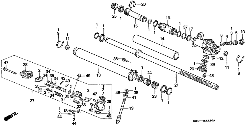 P.s. gear box components