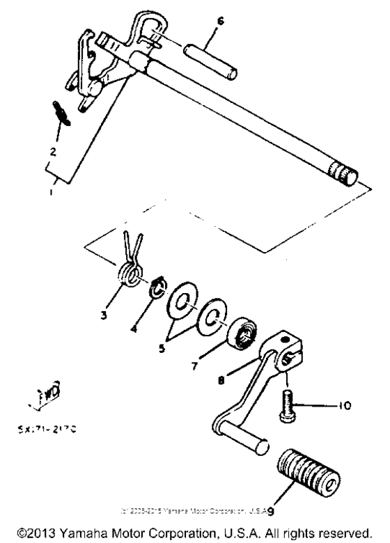 Shift shaft