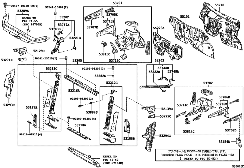 Front Fender Apron & Dash Panel