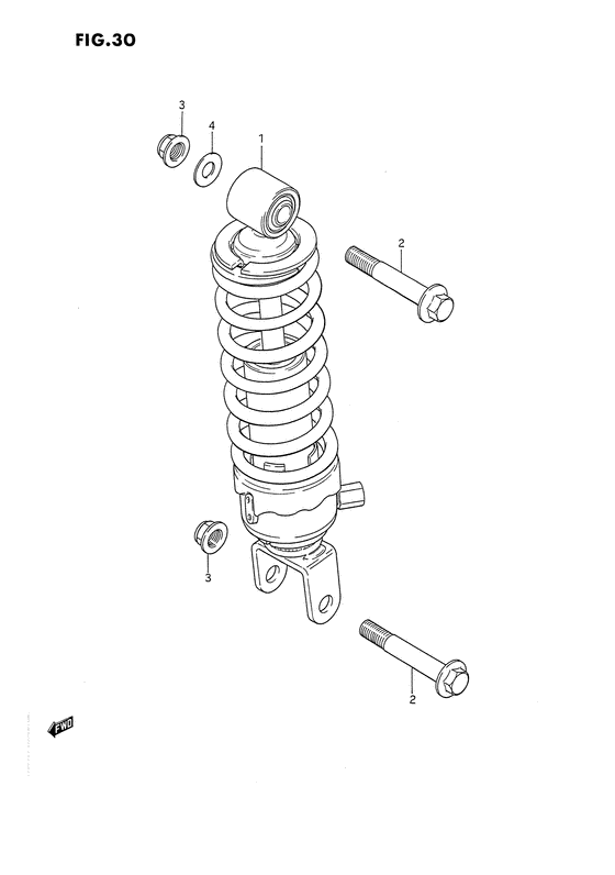 Rear shock absorber