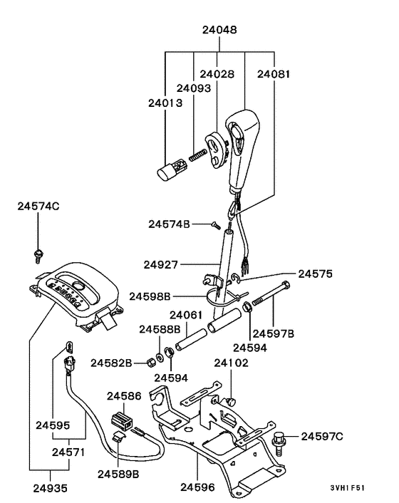A/t floor shift linkage