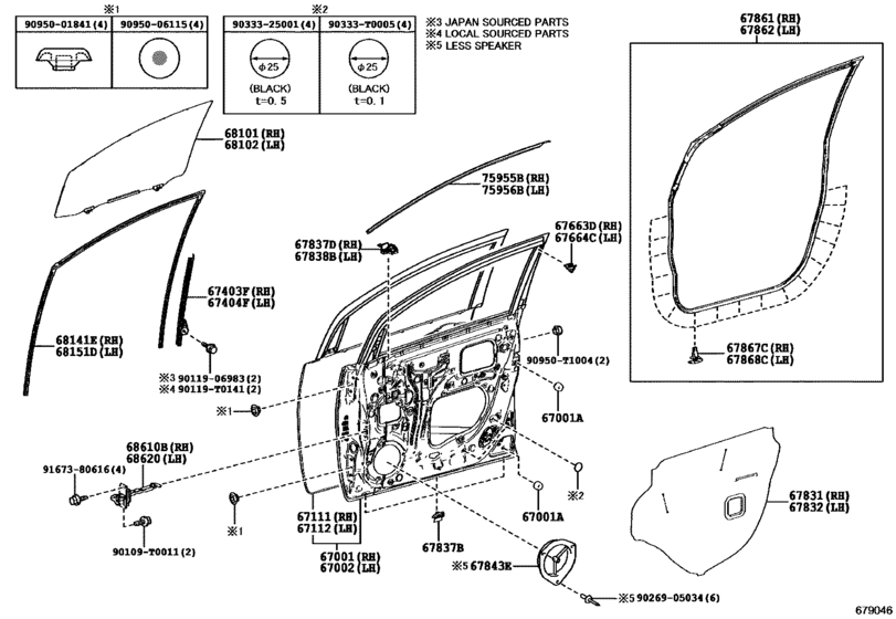 Front Door Panel & Glass