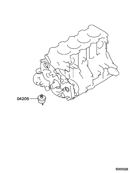Oil press switch or gauge unit