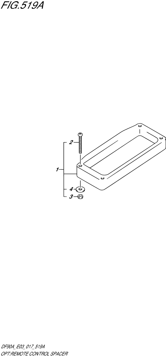 Opt:remote control spacer